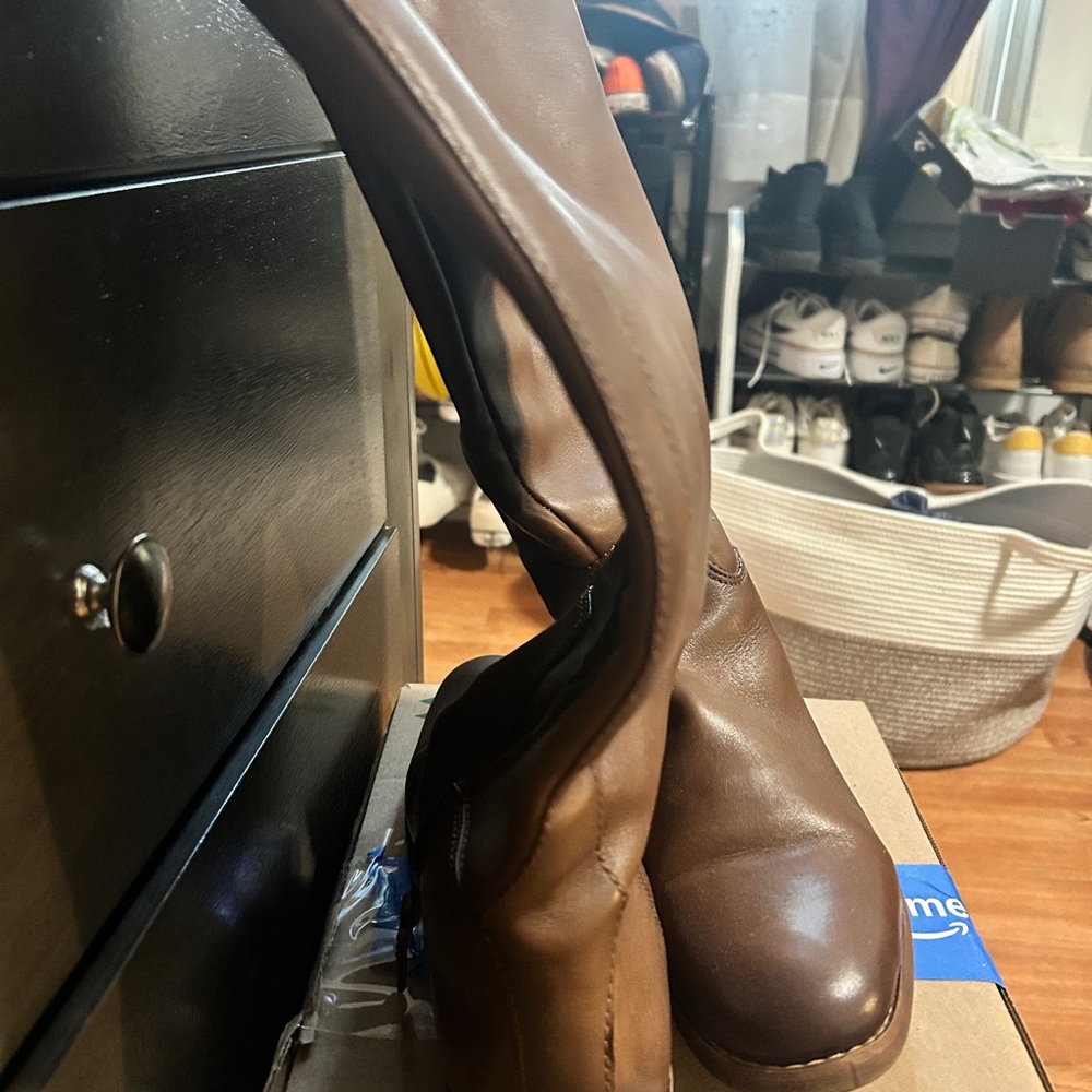 Franco Sarto Brown Over the Knee Boots